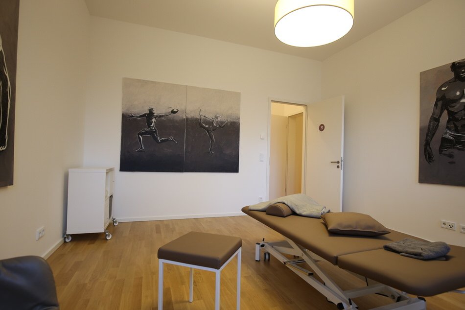 Behandlungsraum Physiotherapie Am Stadtschloss mit Osteopathie Potsdam