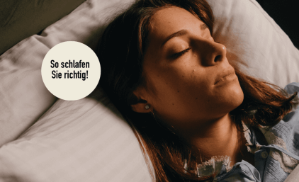So schlaft ihr richtig!