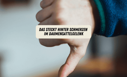 Schmerzen im Daumensattelgelenk