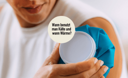 Wann benutzt man Kälte und wann Wärme?
