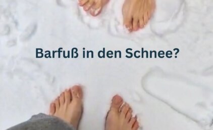 Barfuß in den Schnee?