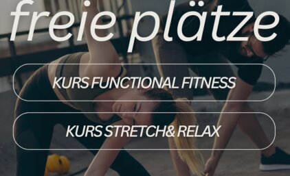 Freie Kursplätze: Functional Fitness und Stretch & Relax