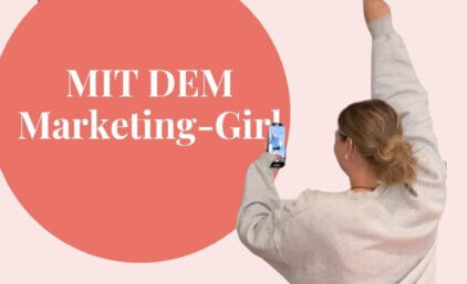 Mit dem Marketing Girl