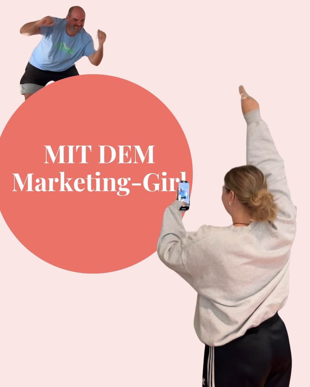 Mit dem Marketing Girl